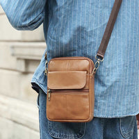 Small Shoulder Bag Made Of Leather For Men