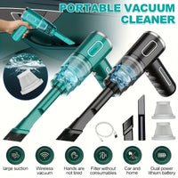 Portable USB Rechargeable Vacuum Cleaner for Car and Home
