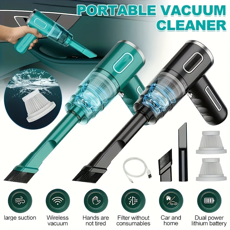 Portable USB Rechargeable Vacuum Cleaner for Car and Home