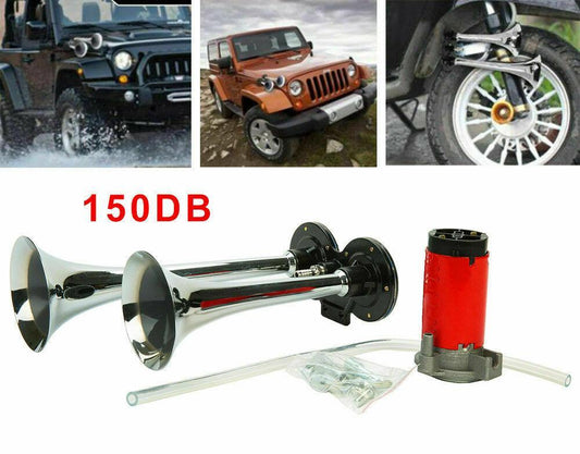 150dB Dual Trumpet Air Horn for Cars and Trucks