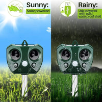 Solar Ultrasonic Animal Repeller