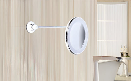 10x Magnifying LED Suction Mirror