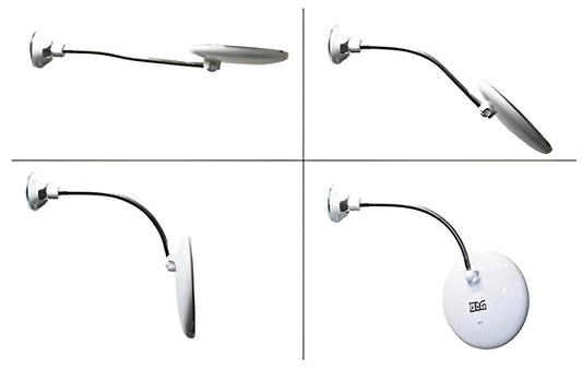 10x Magnifying LED Suction Mirror