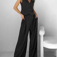 Striped Pants and Vest Set