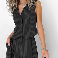 Striped Pants and Vest Set