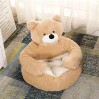 Bear Shaped Winter Plush Pet Dog Bed
