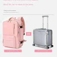 Travel Carry On Backpack With Shoe Compartment