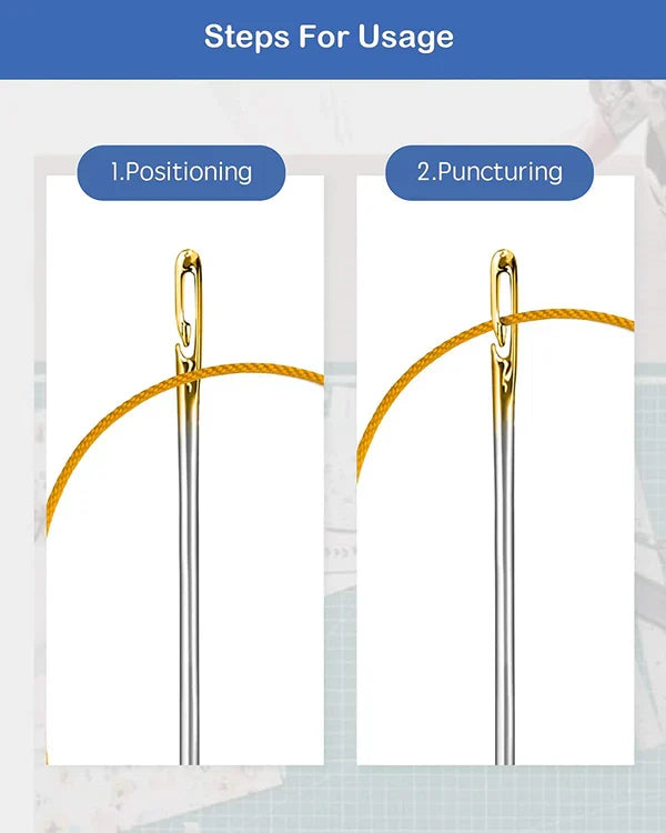 Self Threading Sewing Needles