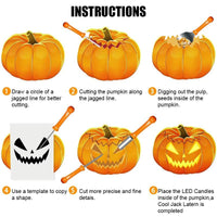 Pumpkin Cutting Set Stainless Steel Cutting Tool Set