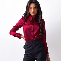 Plain Shirt with Elegant Collar