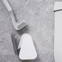 Hygienic Silicone Toilet Brush With Wall Mount
