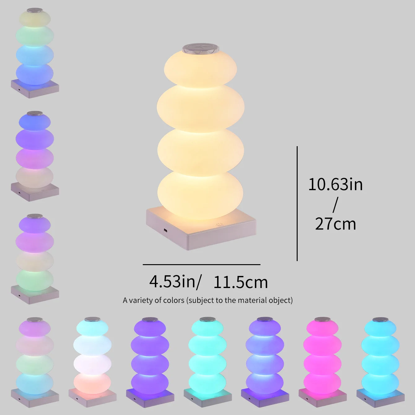 RGB LED Bedside Lamp with Touch Control