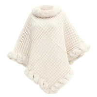 Faux Fur Shawl Cloak for Women