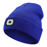 Rechargeable LED Beanie Hat for Winter