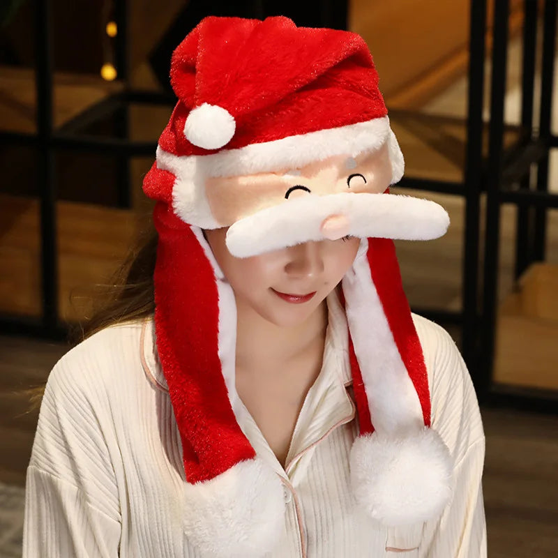 Plush Christmas Hat Party Accessory