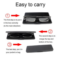 Compact Mens & Ladies Folding Reading Glasses