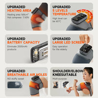 Cordless Knee Massager With Heat Vibration For Pain Relief