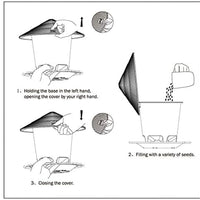 Hanging Bird Feeder with Automatic Seed Dispenser