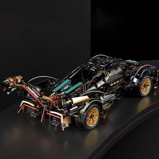 V12 Supercar Model Block Set, 1690 Pieces