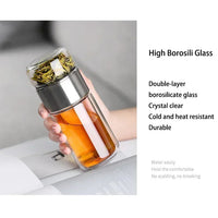 430ml Borosilicate Glass Double Layer Tea Infuser