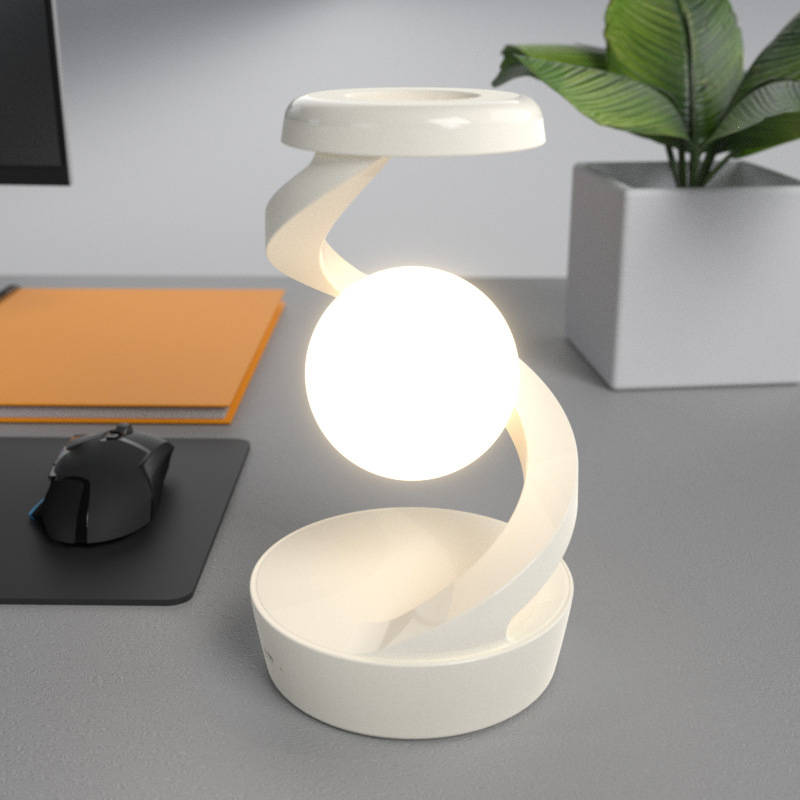 Levitating Moon Lamp Gesture Control & Wireless Charging