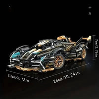 1690 Piece V12 Model Car Building Block Set