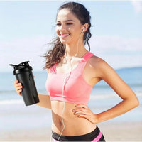 600ml Leak-Proof Protein Shaker Bottle with Mixing Ball