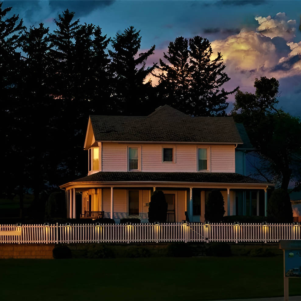 Fence Light Stair Lights Outdoor - Motion Sensor