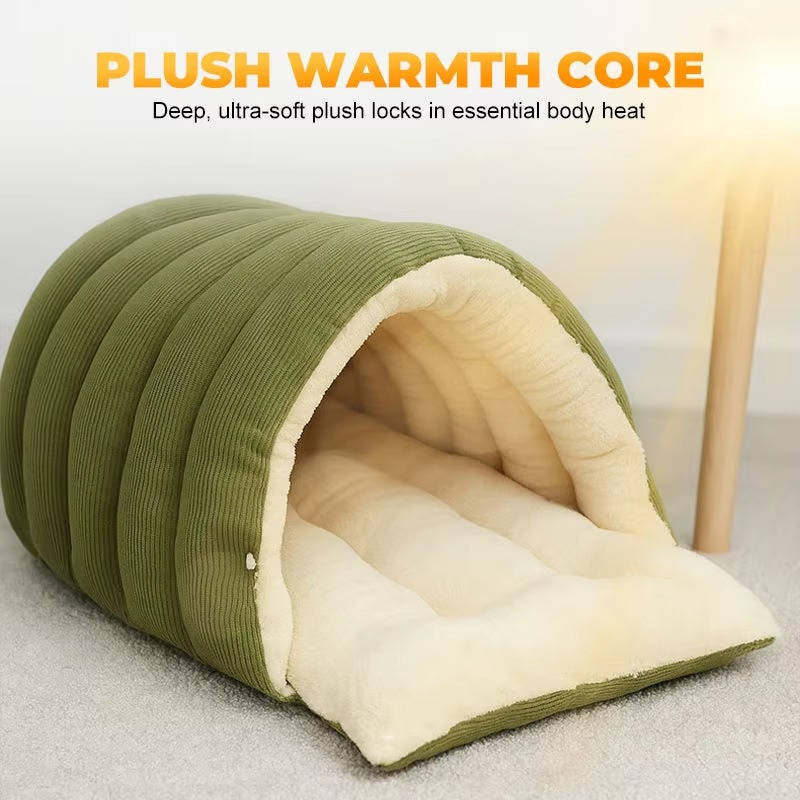 Removable and Washable Winter Closed off Cat Bed