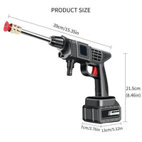 Cordless Portable High Pressure Spray Water Gun Set | Ideal for Cleaning Cars, Patios & Garden Furniture