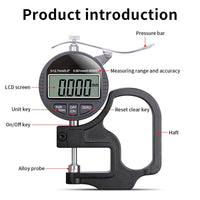 Thickness Gauge Measure Thickness Of Paper Cloth Metal 0.001mm