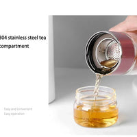 430ml Borosilicate Glass Double Layer Tea Infuser