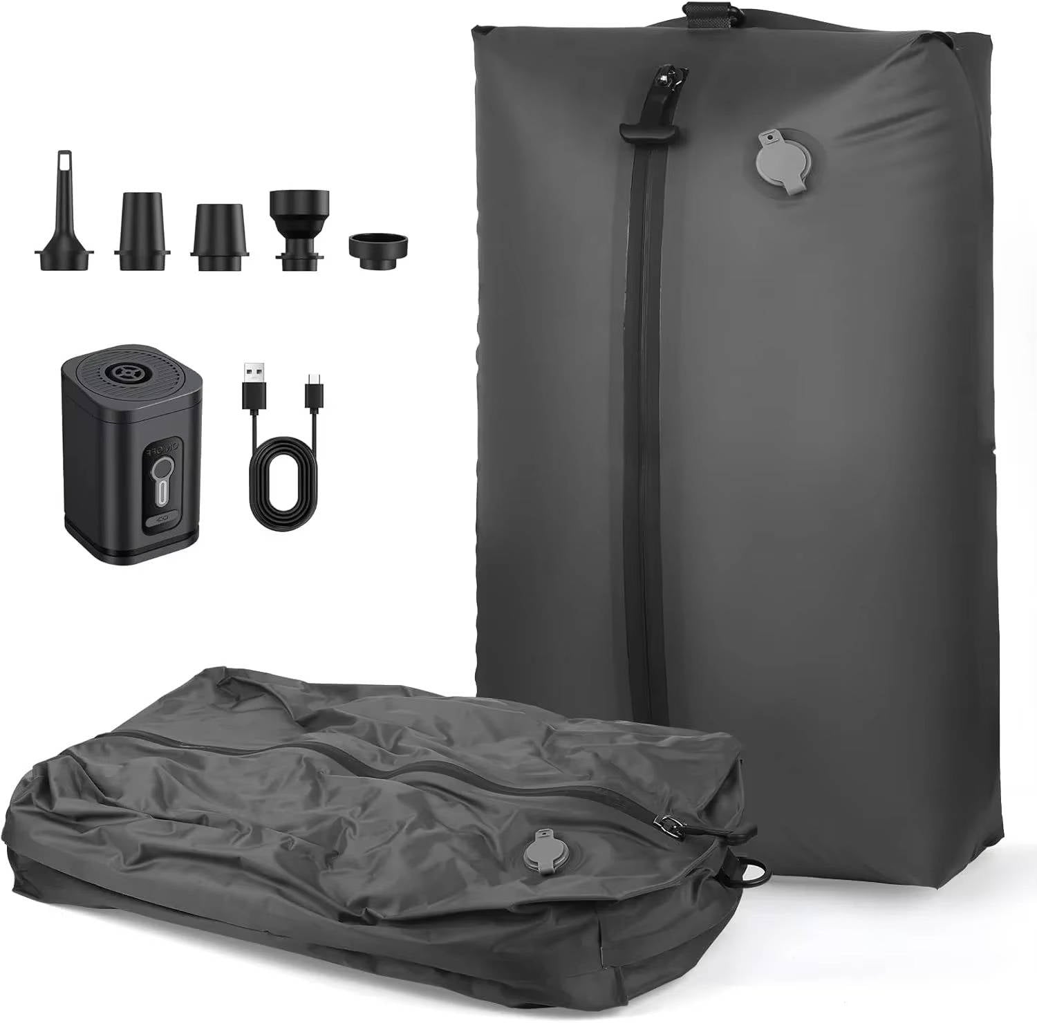 Travel Vacuum Pump And Two Bags