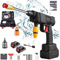 Cordless Portable High Pressure Spray Water Gun Set | Ideal for Cleaning Cars, Patios & Garden Furniture