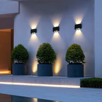 Energy-efficient LED solar outdoor wall light