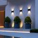 Energy-efficient LED solar outdoor wall light