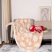 Christmas Wool Blanket Throw for Sofa and Bed