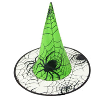 Colorful Spider Web Witch Hat Halloween Costume