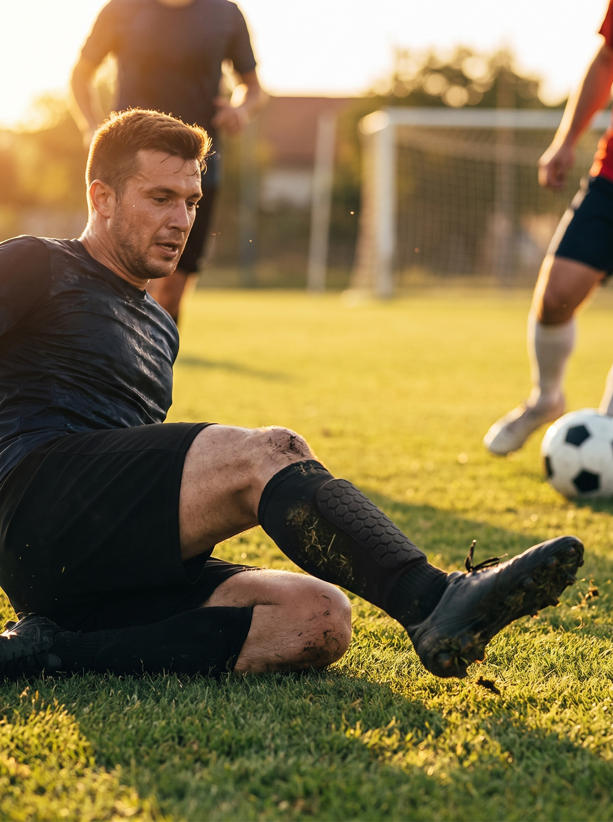 Honeycomb Soccer Shin Guards lightweight fit on the pitch