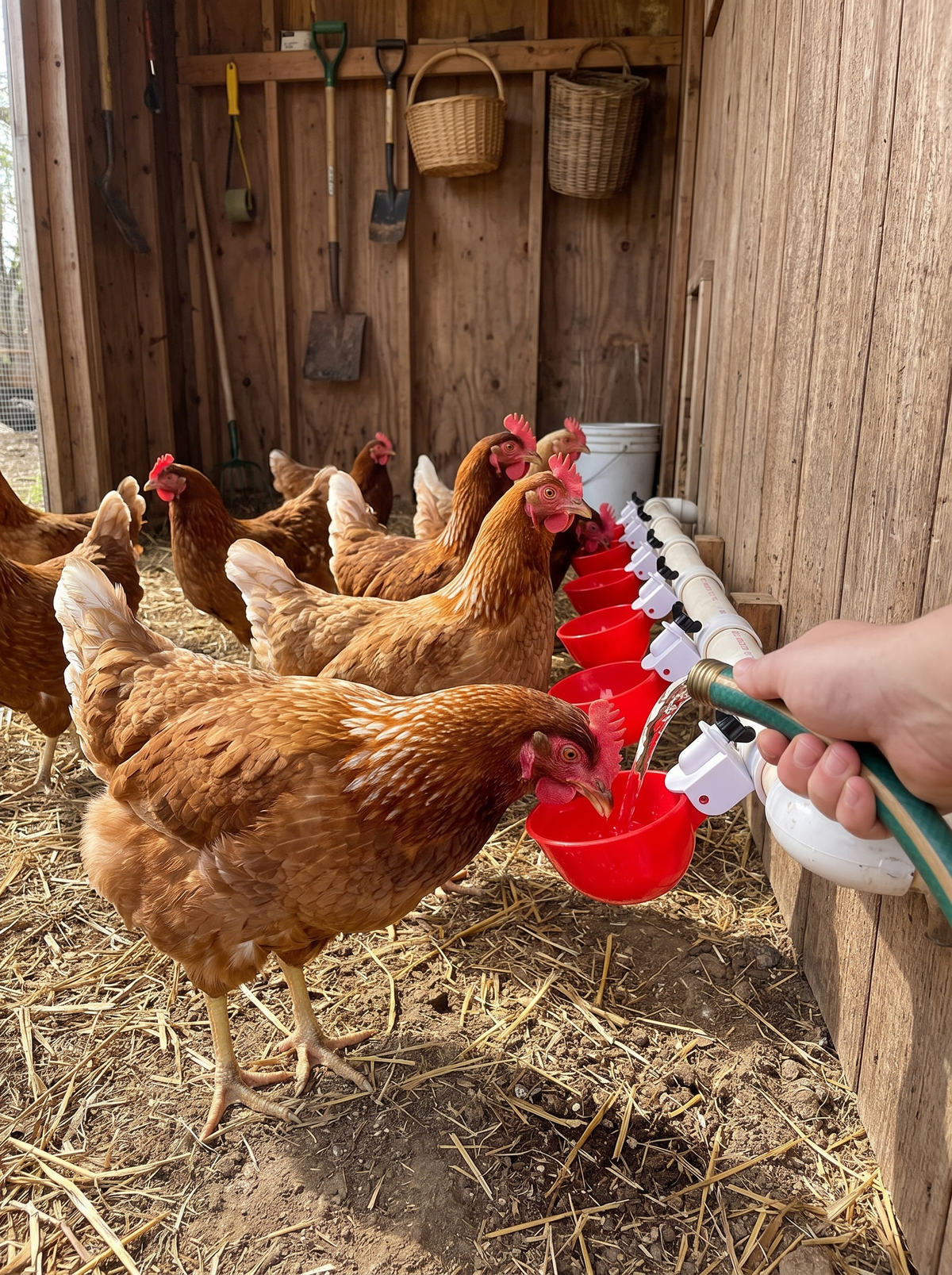 Automatic Poultry Drinker Cups, 10 Pack, Fresh Water On Demand