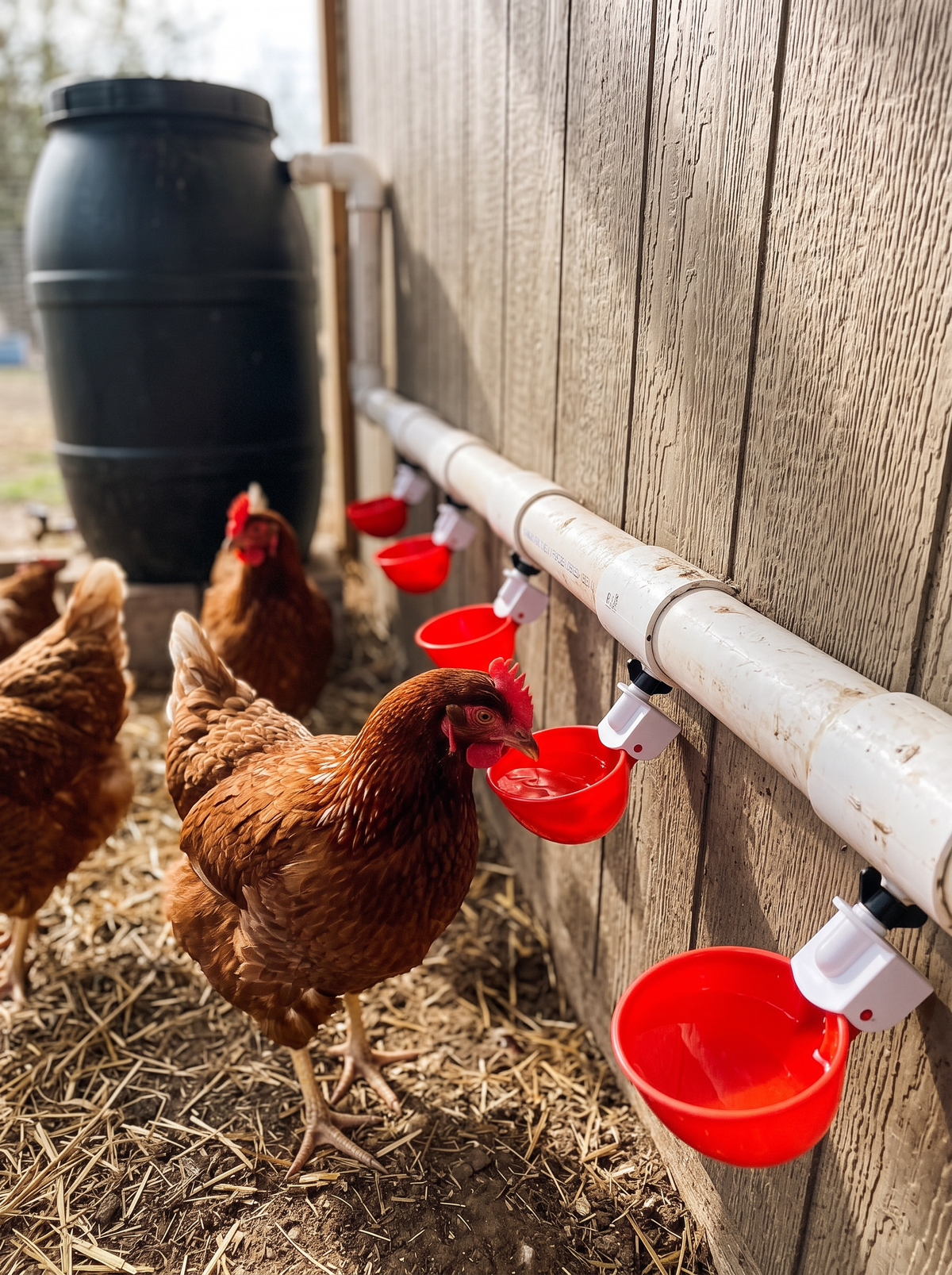 Automatic Poultry Drinker Cups, 10 Pack, No More Daily Refills