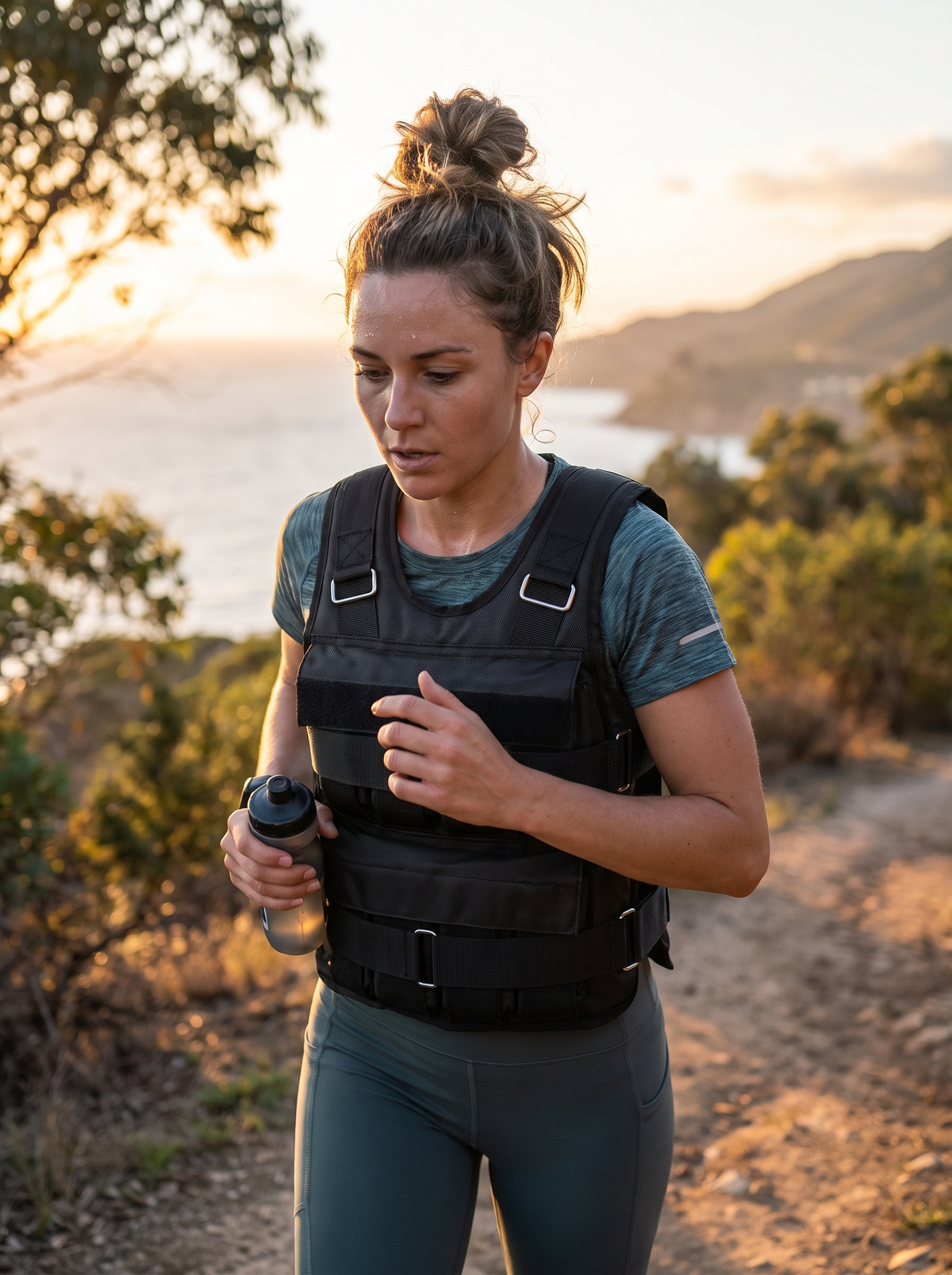 Adjustable Weighted Vest, Up to 110lb, Train Anywhere You Want