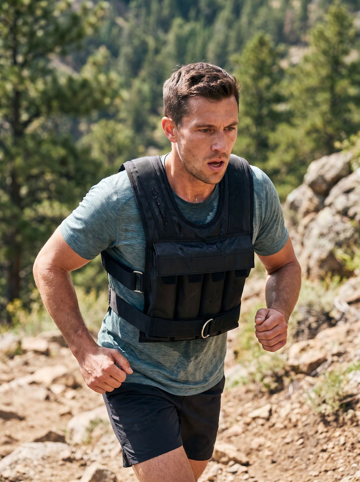 Adjustable Weighted Vest, Up to 110lb, Locked In, No Bounce