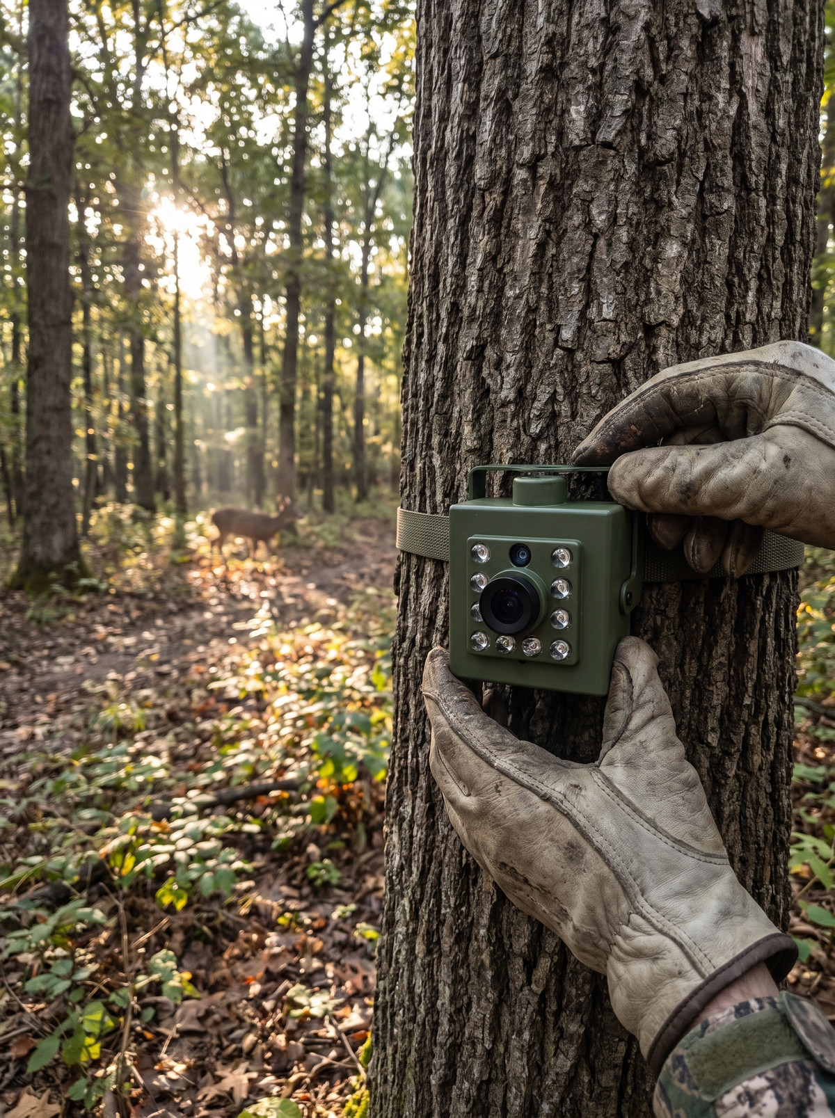 Weatherproof 1080p Wildlife Camera, One Card, Weeks Of Footage