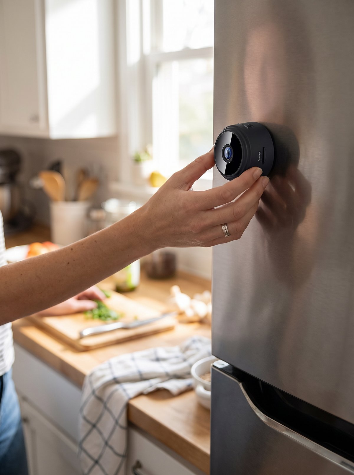 Magnetic 1080p WiFi Mini Camera, Sticks Where You Need It
