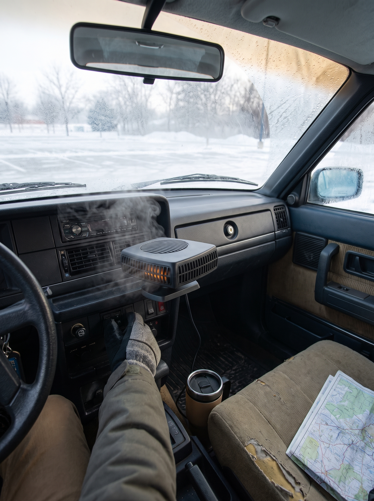 12V Car Heater and Defroster Fan, Plugs Straight Into 12V
