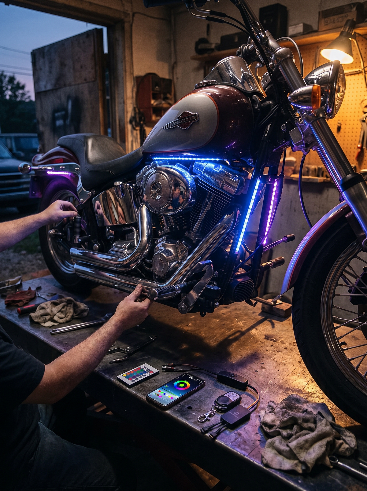 12-Piece Motorcycle LED Light Kit, Built For The Road