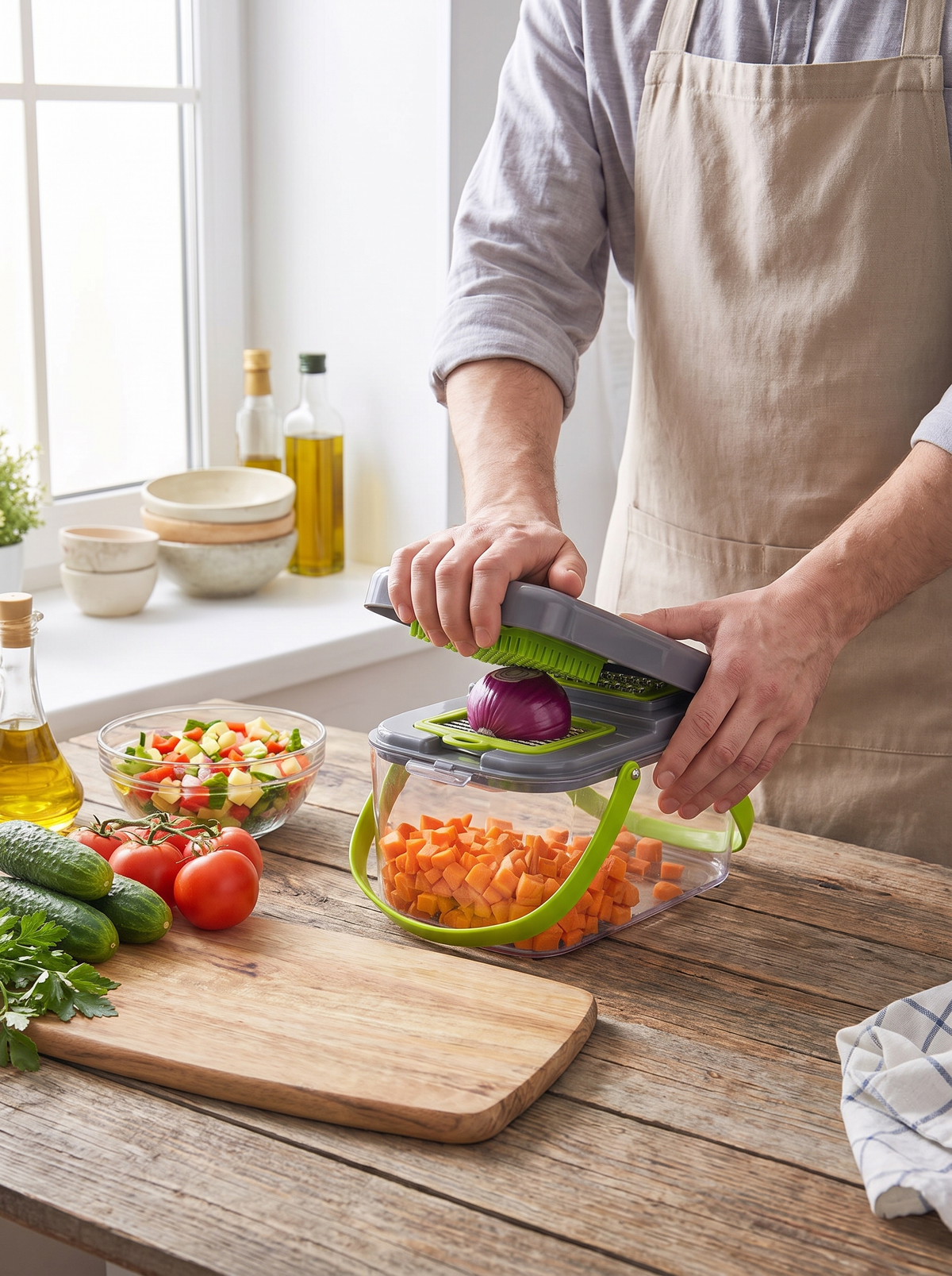 18-in-1 Vegetable Slicer Set, Prep In Half The Time