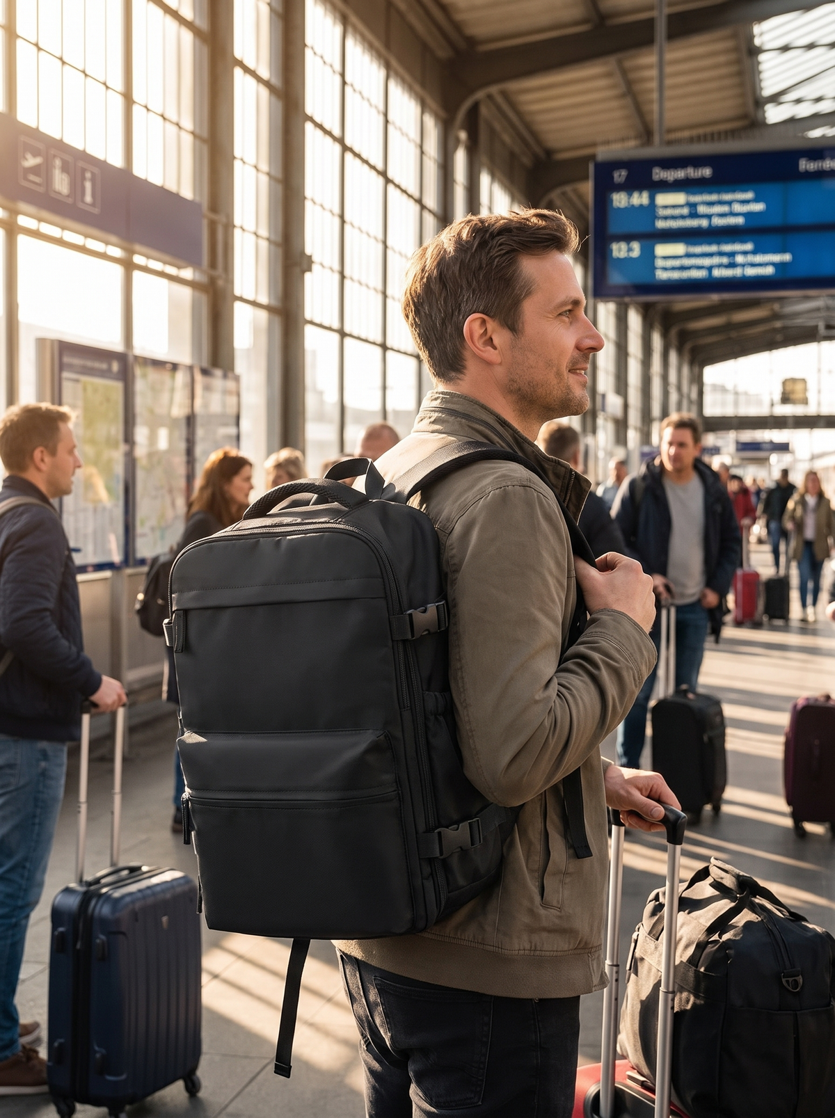15.6in Anti-Theft Travel Backpack, Comfort On Long Days