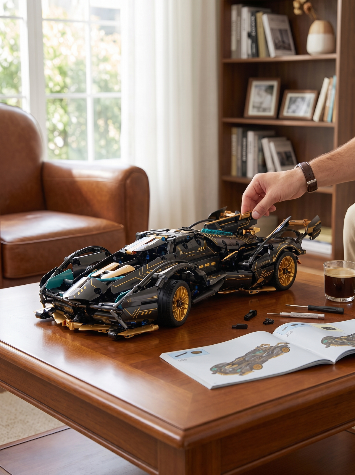 V12 Supercar Model Block Set, Hours Well Spent Building